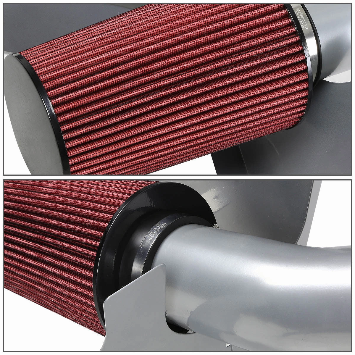 01-04 Chevy Silverado GMC Sierra 6.6L Diesel Aluminum Cold Air Intake w/Heat Shield Filter