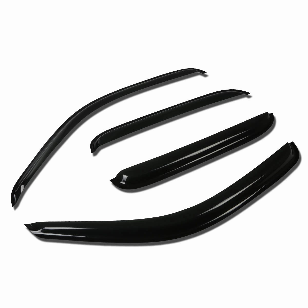 01-04 Toyota Tacoma Double Crew Cab Tape-On Wind Deflectors Window Visors