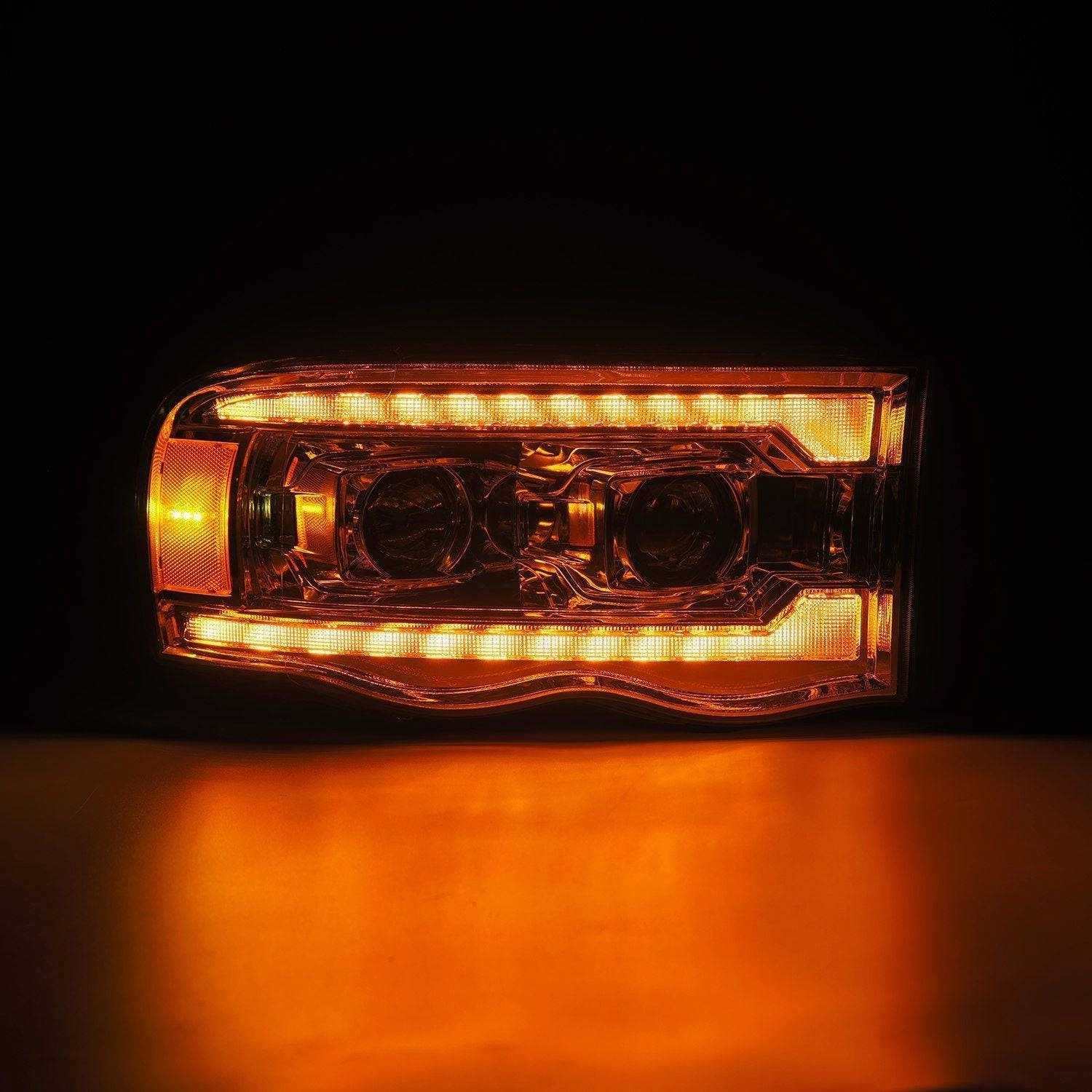 02-05 Dodge Ram LUXX-Series LED Projector Headlights Chrome