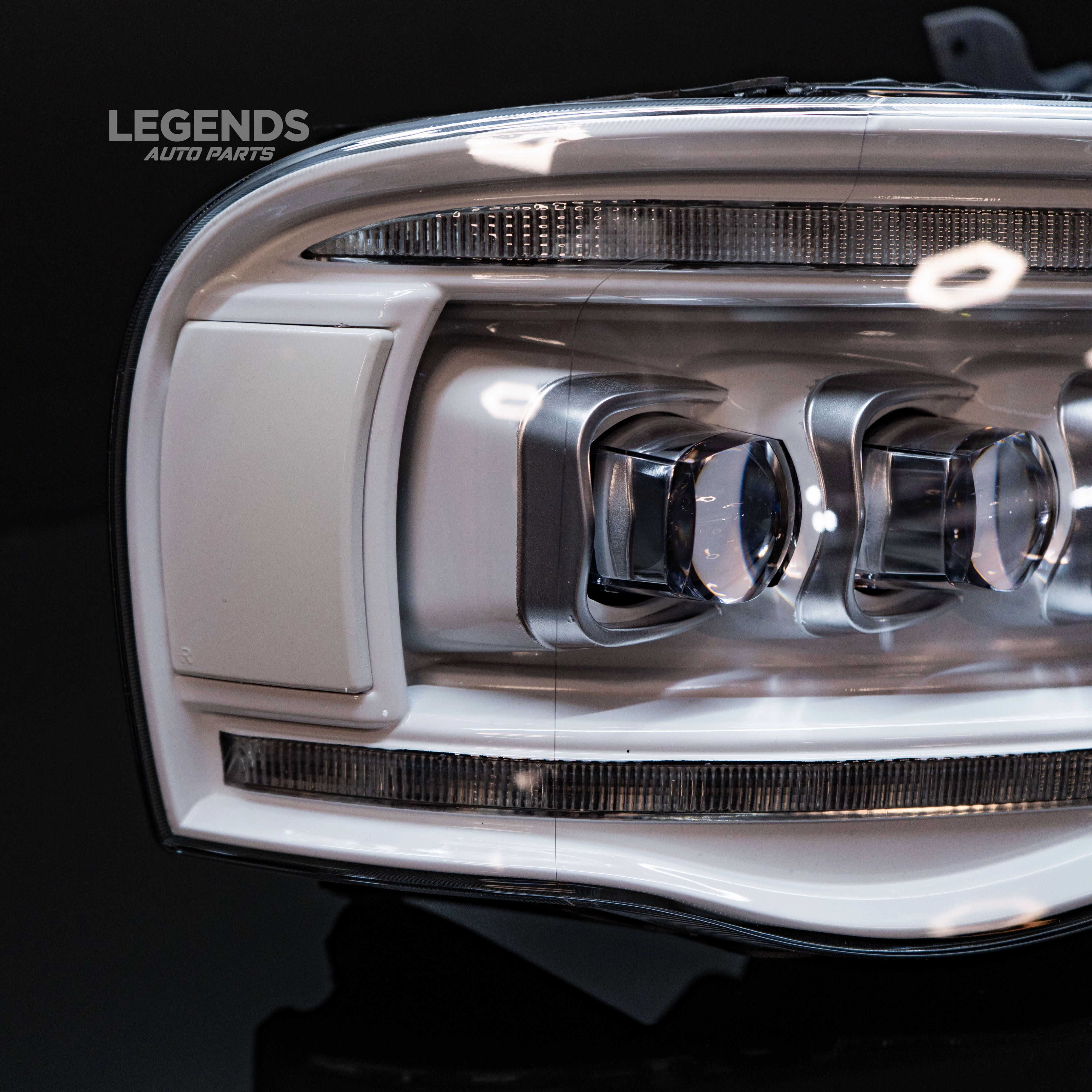 02-05 Dodge Ram NOVA-Series LED Projector Headlights Black
