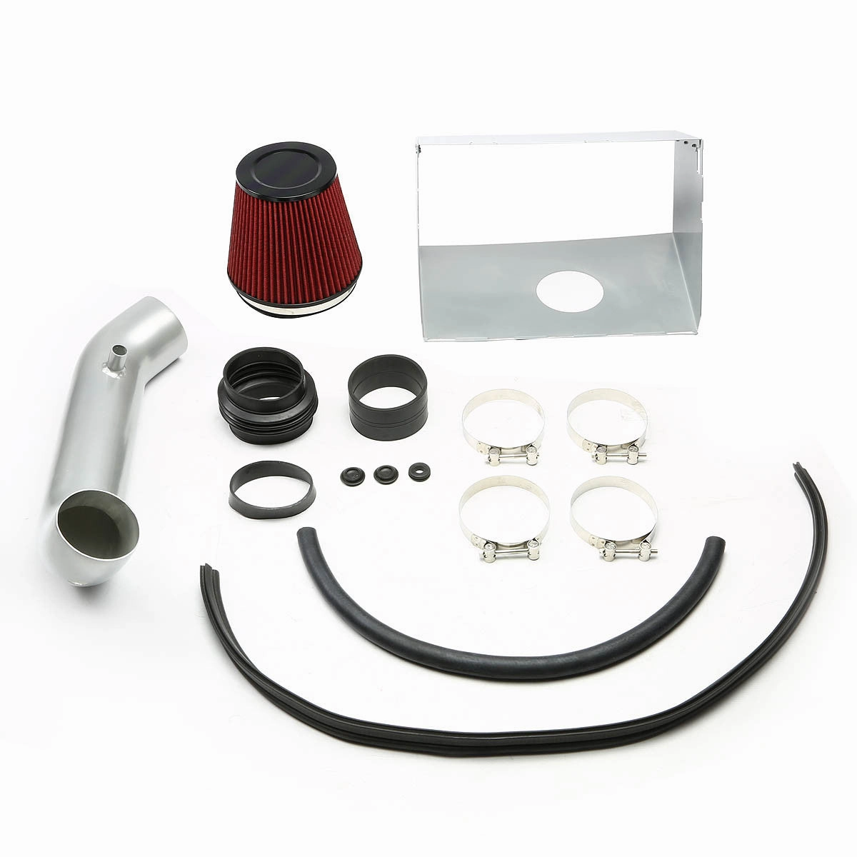 02-08 Dodge Ram 1500 2500 3500 4.7L 5.7L Aluminum Cold Air Intake w/Heat Shield Filter