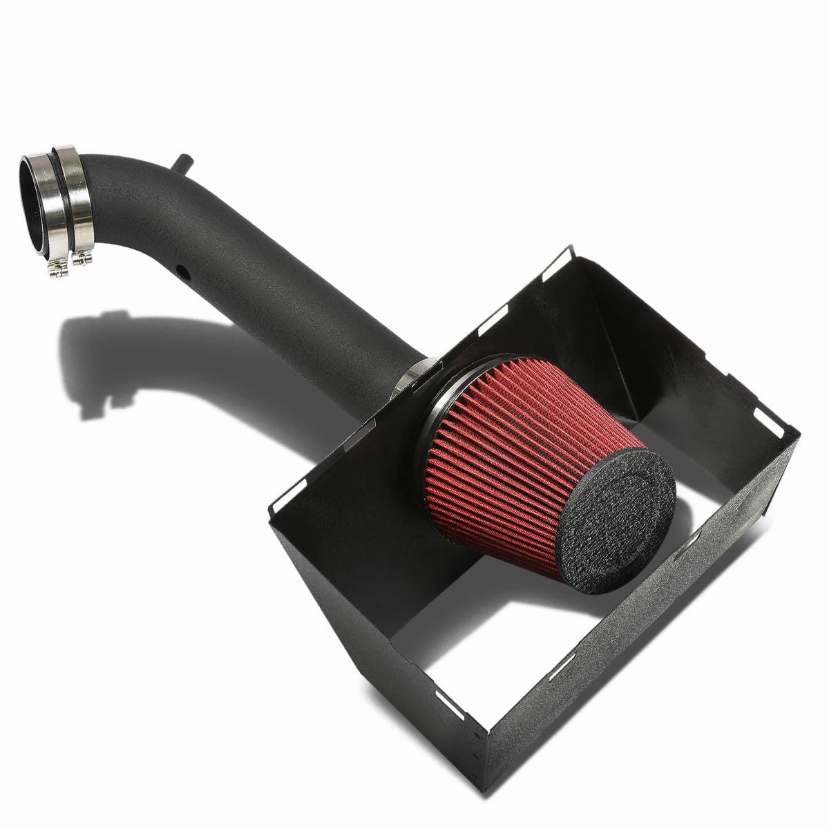 02-08 Dodge Ram 1500 2500 3500 4.7L 5.7L Black Cold Air Intake w/Heat Shield Filter