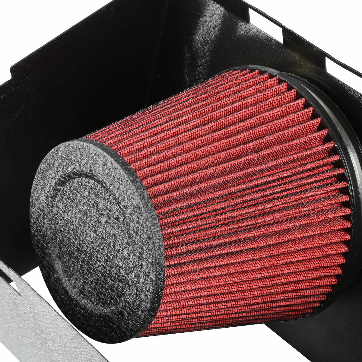 02-08 Dodge Ram 1500 2500 3500 4.7L 5.7L Black Cold Air Intake w/Heat Shield Filter