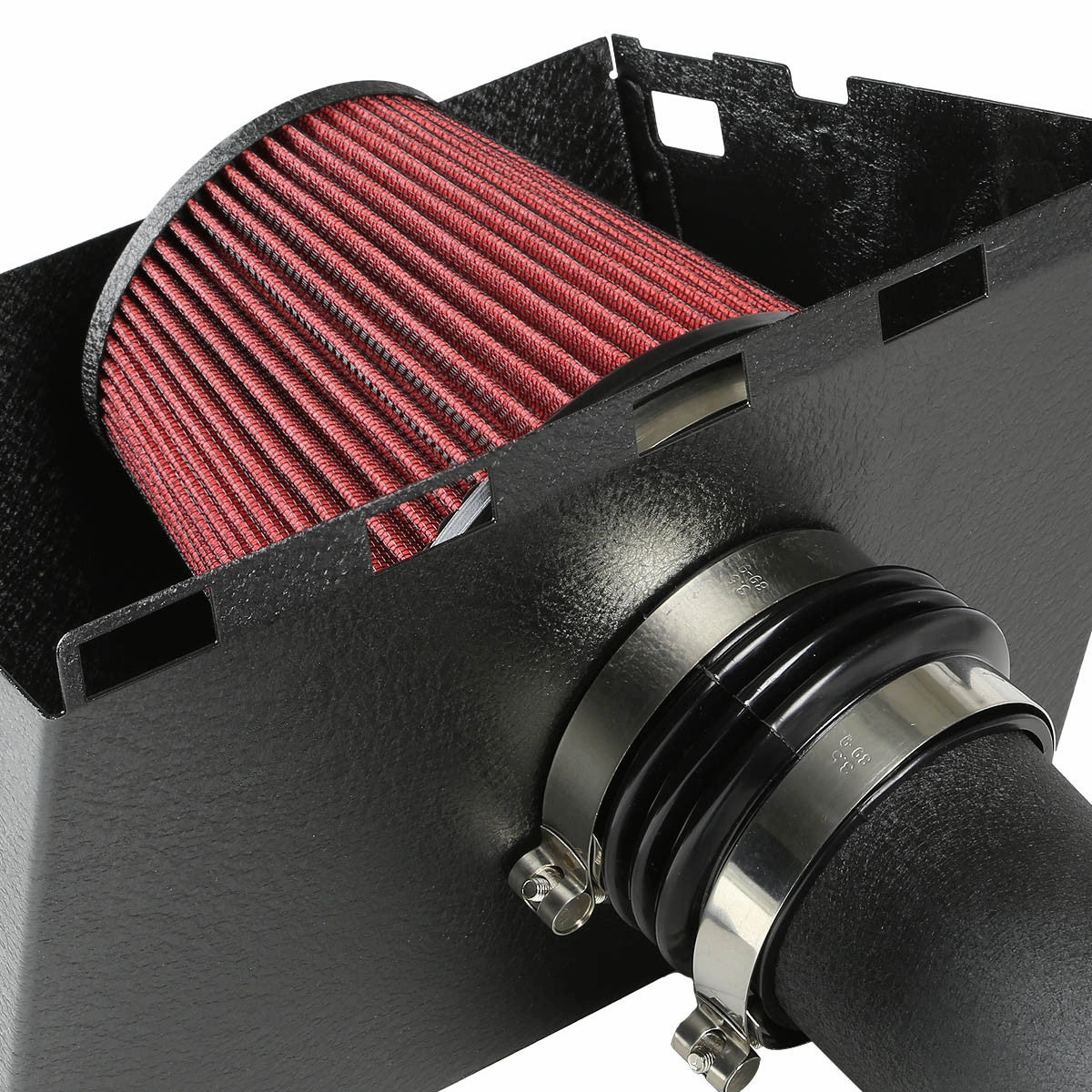 02-08 Dodge Ram 1500 2500 3500 4.7L 5.7L Black Cold Air Intake w/Heat Shield Filter