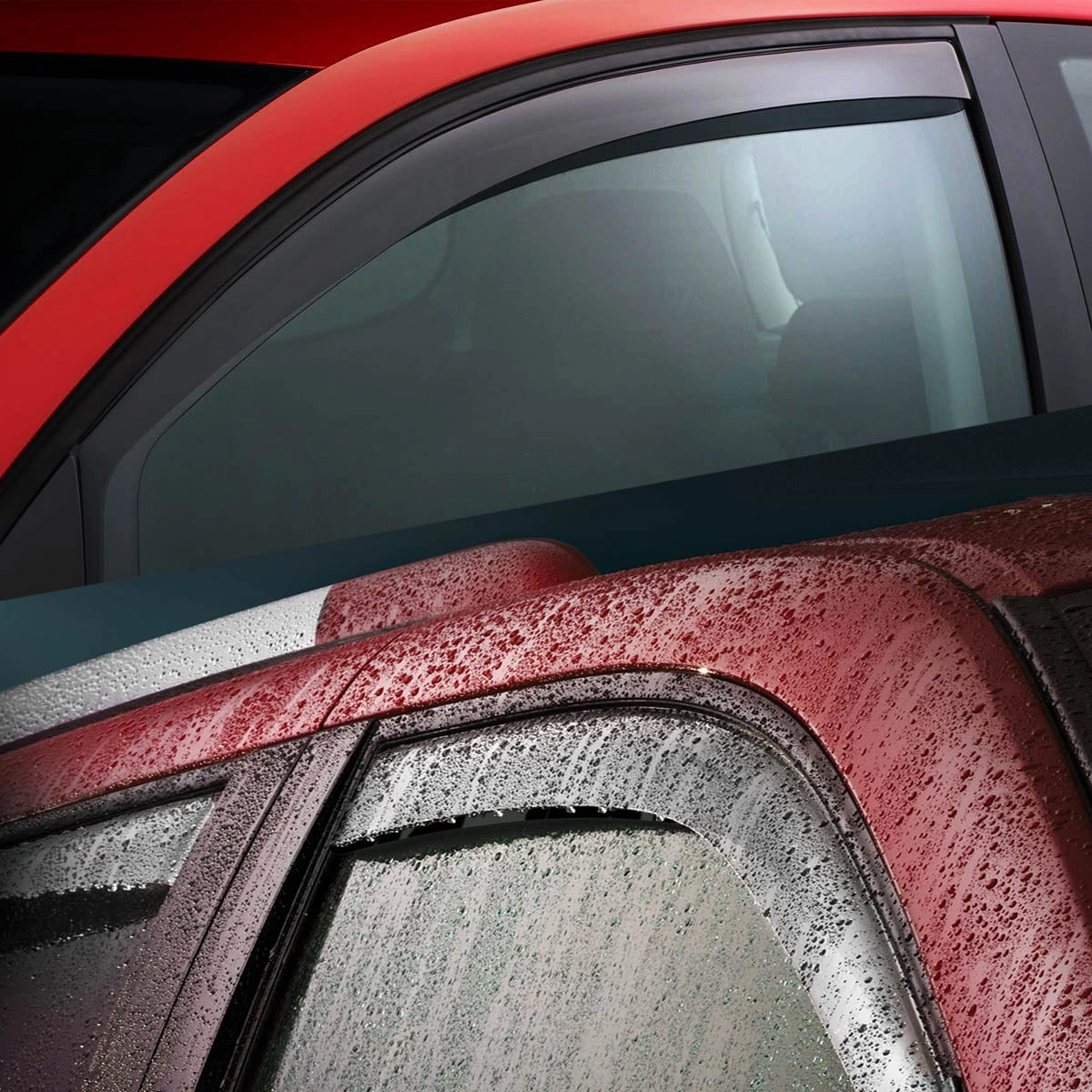 02-08 GMC Envoy ChevyTrailblazer Tape-On Wind Deflectors Window Visors
