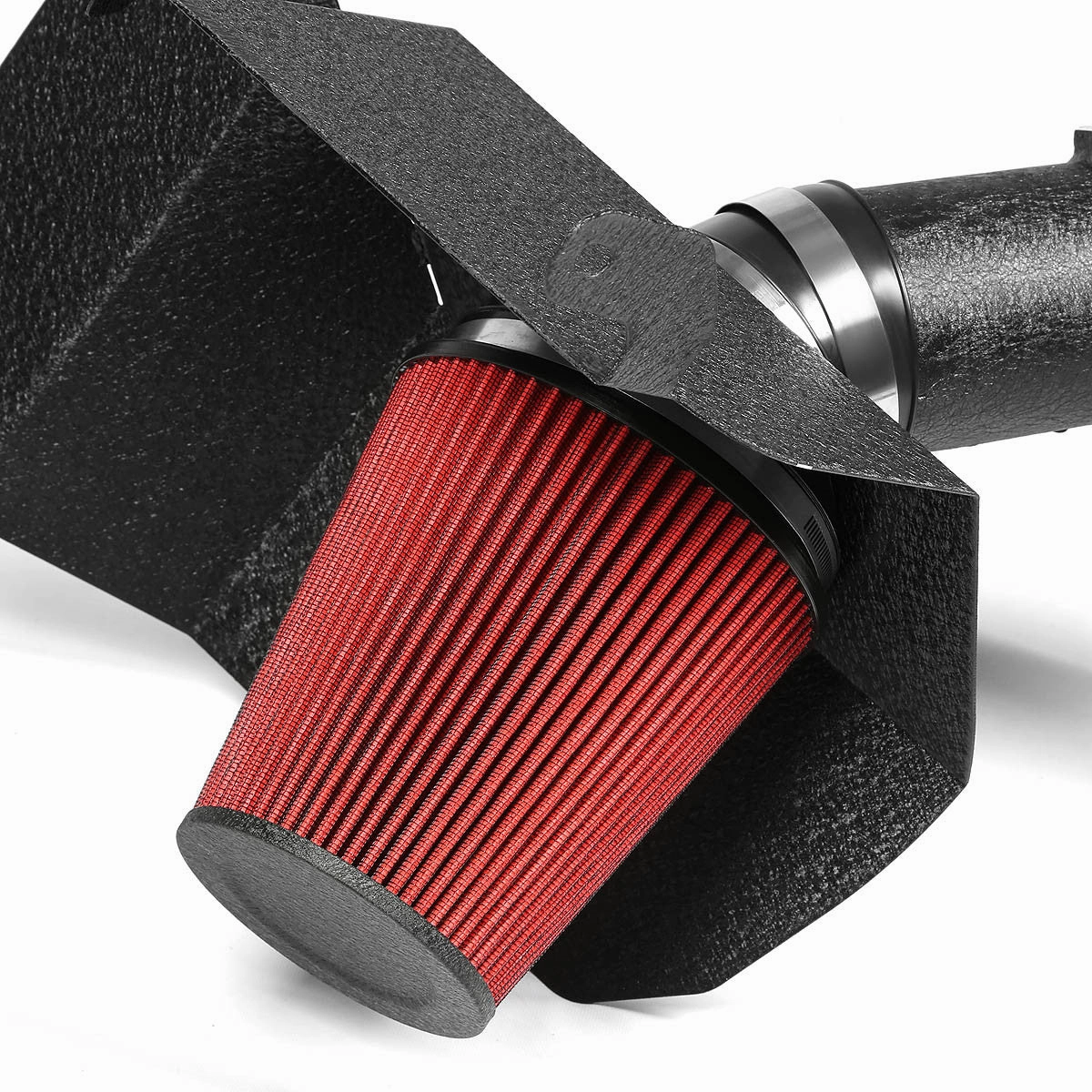 03-07 Dodge Ram 2500 3500 5.9L l6 Black Cold Air Intake w/Heat Shield Cone Filter
