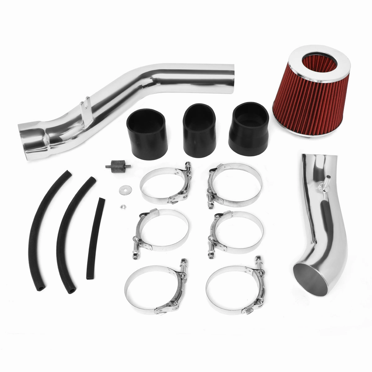 03-08 Hyundai Tiburon 2.0L L4 Aluminum Cold Air Intake w/Red Cone Filter