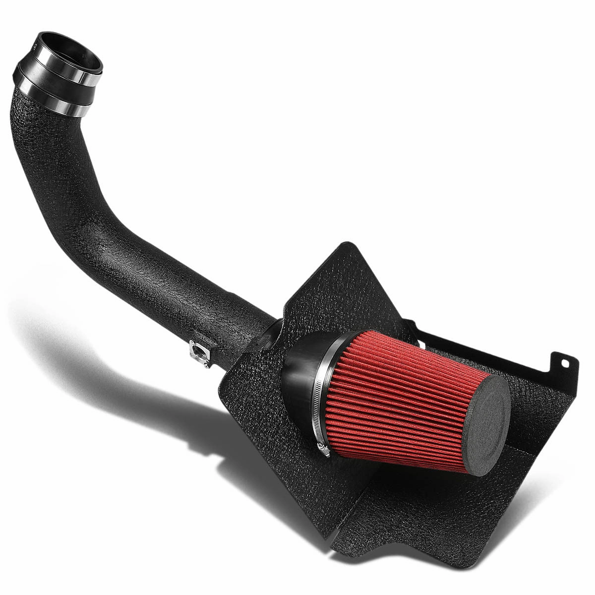 04-05 Chevy Silverado GMC Sierra 6.6L Diesel Black Cold Air Intake w/Heat Shield Filter