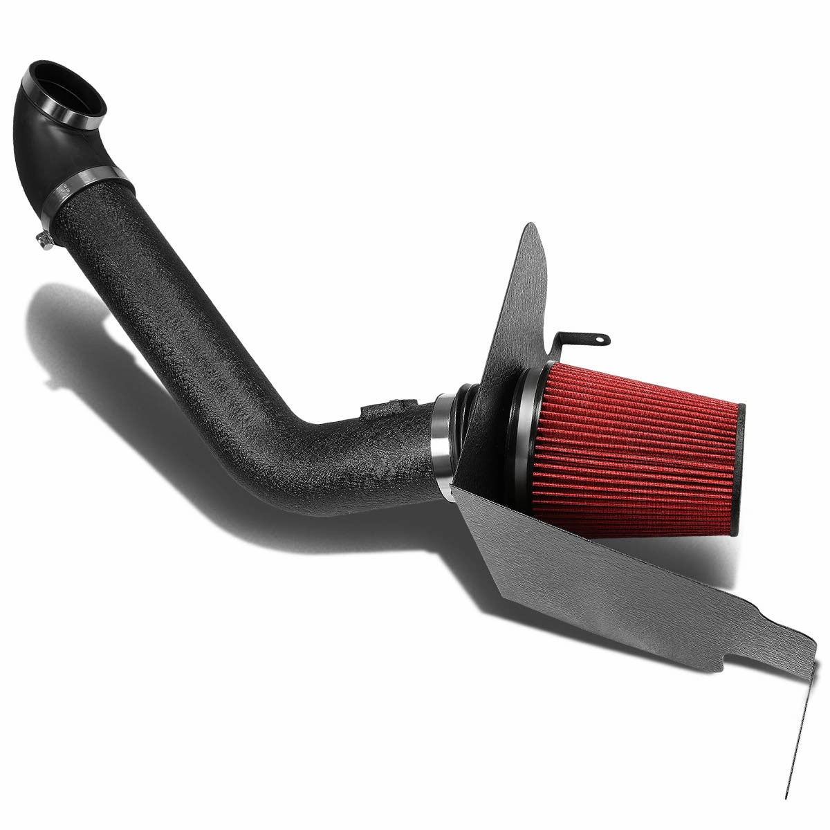04-08 Ford F150 5.4L V8 Black Cold Air Intake w/Heat Shield Cone Filter