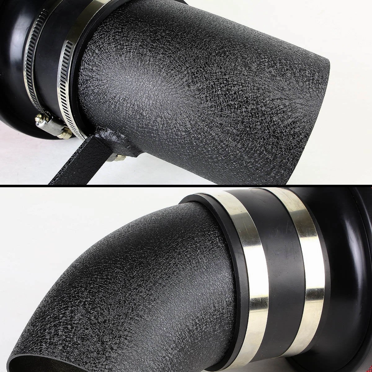 05-09 Ford Mustang 4.6L V8 Aluminum Cold Air Intake Kit w/Heat Shield Filter - Black