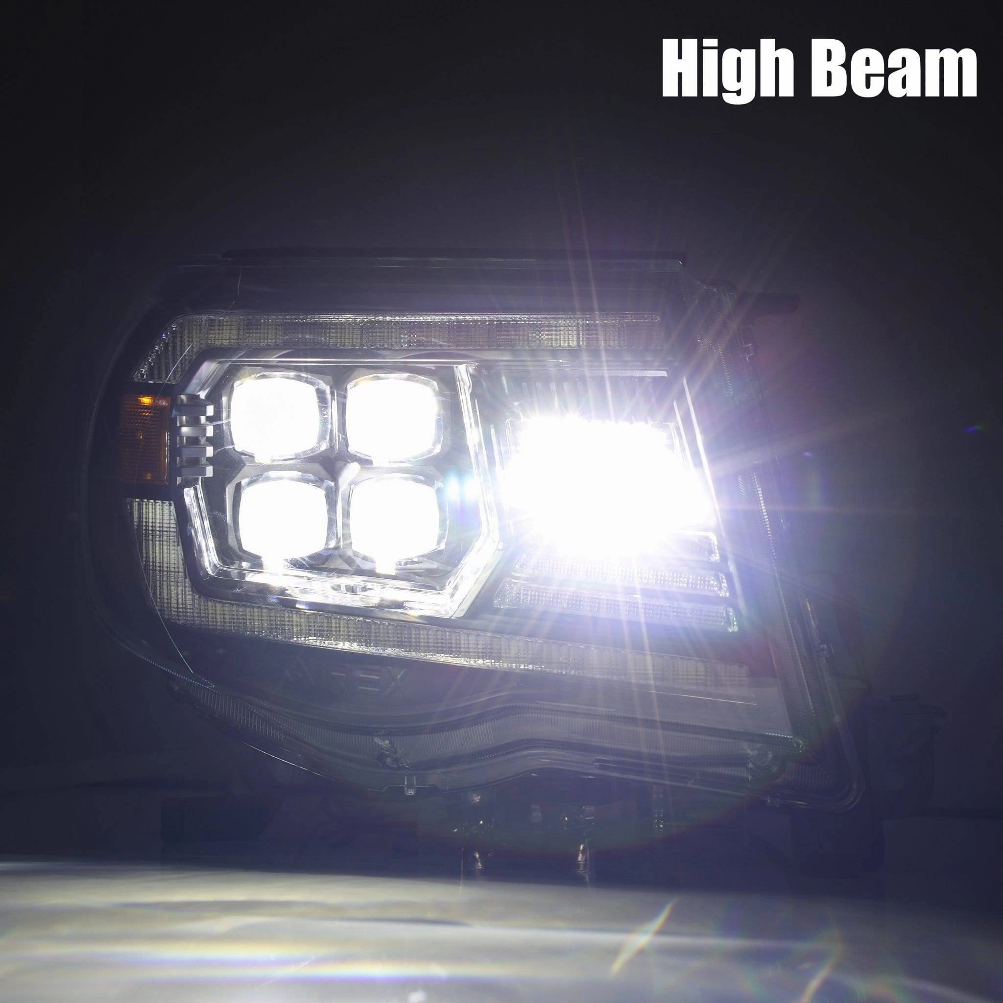 05-11 Toyota Tacoma NOVA-Series LED Projector Headlights Alpha-Black