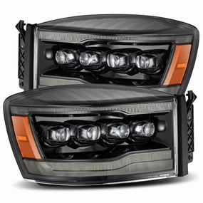 06-08 Dodge Ram NOVA-Series LED Projector Headlights Alpha-Black