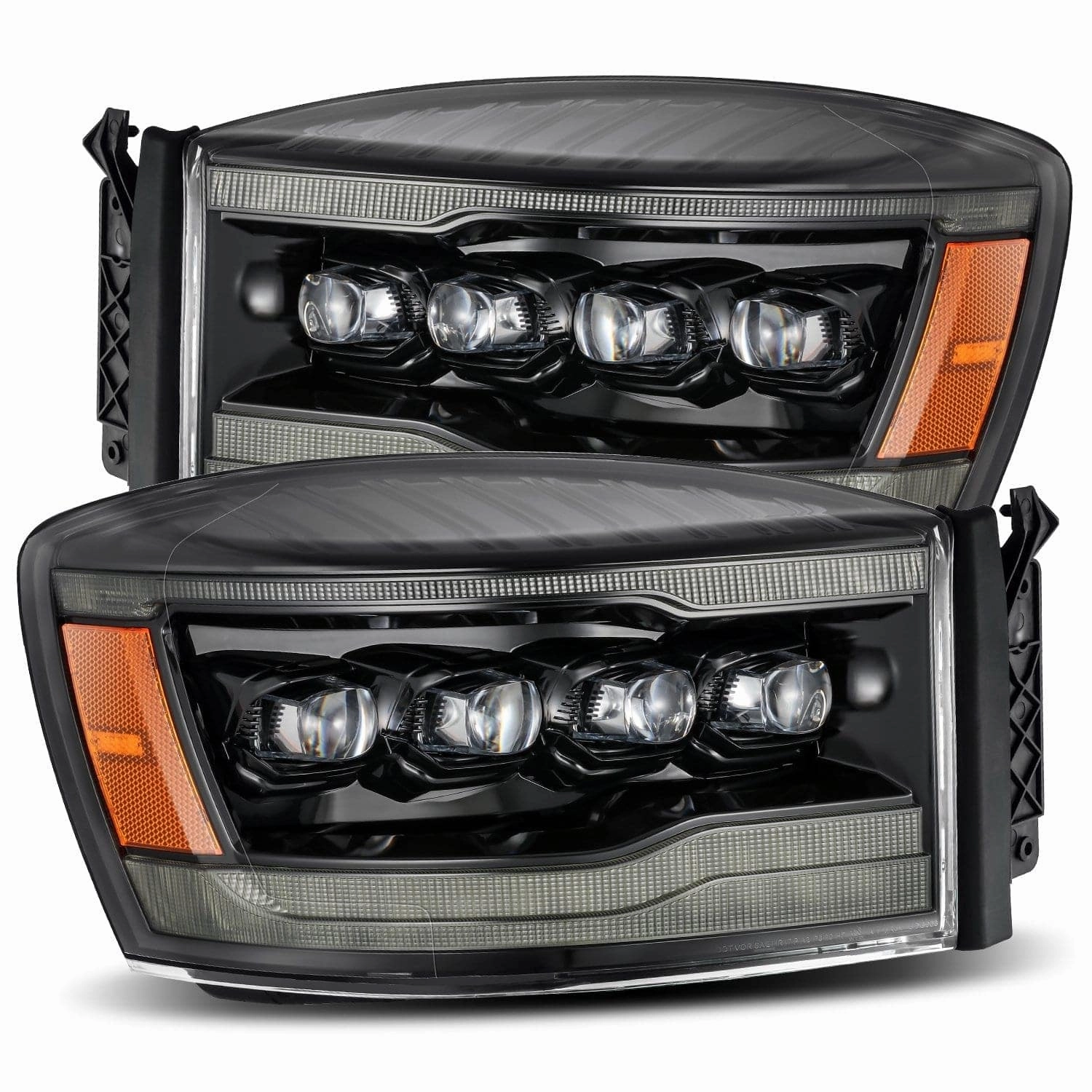 06-08 Dodge Ram NOVA-Series LED Projector Headlights Alpha-Black