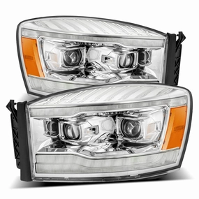 06-08 Dodge Ram PRO-Series Halogen Projector Headlights Chrome