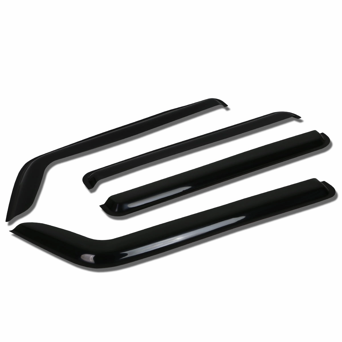 06-10 Hummer H3 Tape-On Wind Deflectors Window Visors