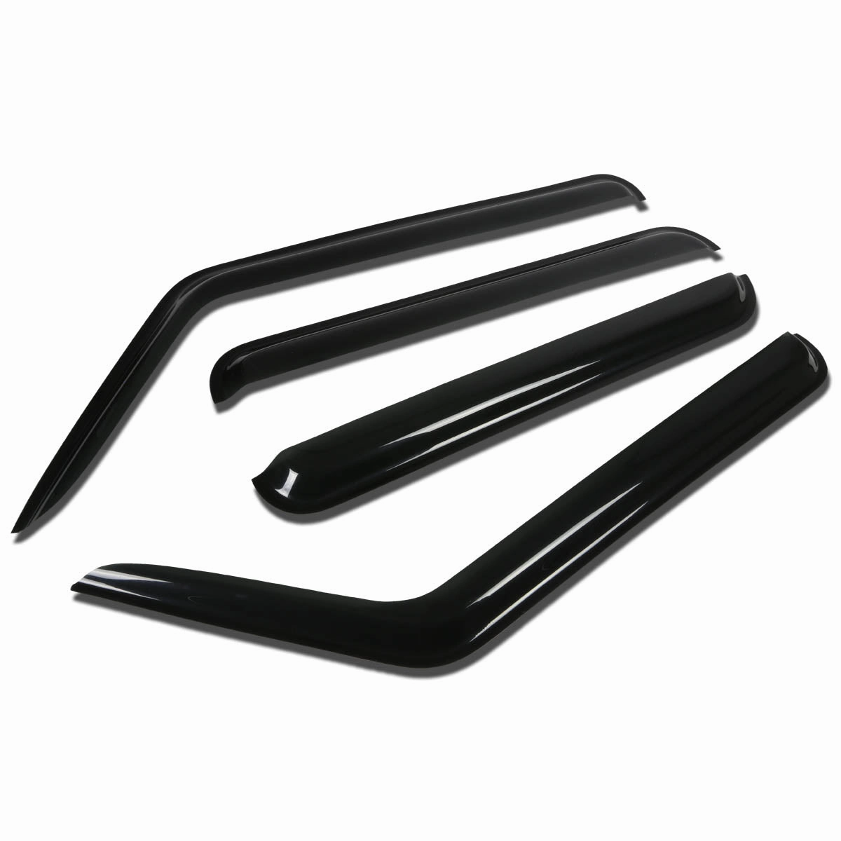 06-10 Jeep Commander Tape-On Wind Deflectors Window Visors
