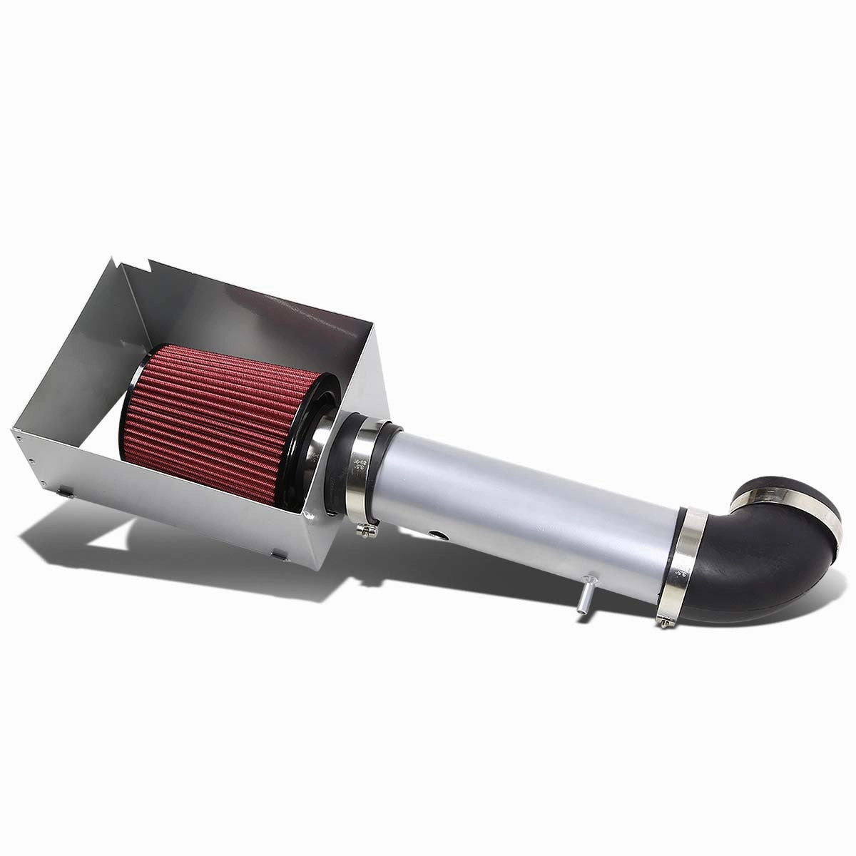 06-10 Jeep Grand Cherokee 6.1L V8 Aluminum Cold Air Intake w/Heat Shield Cone Filter