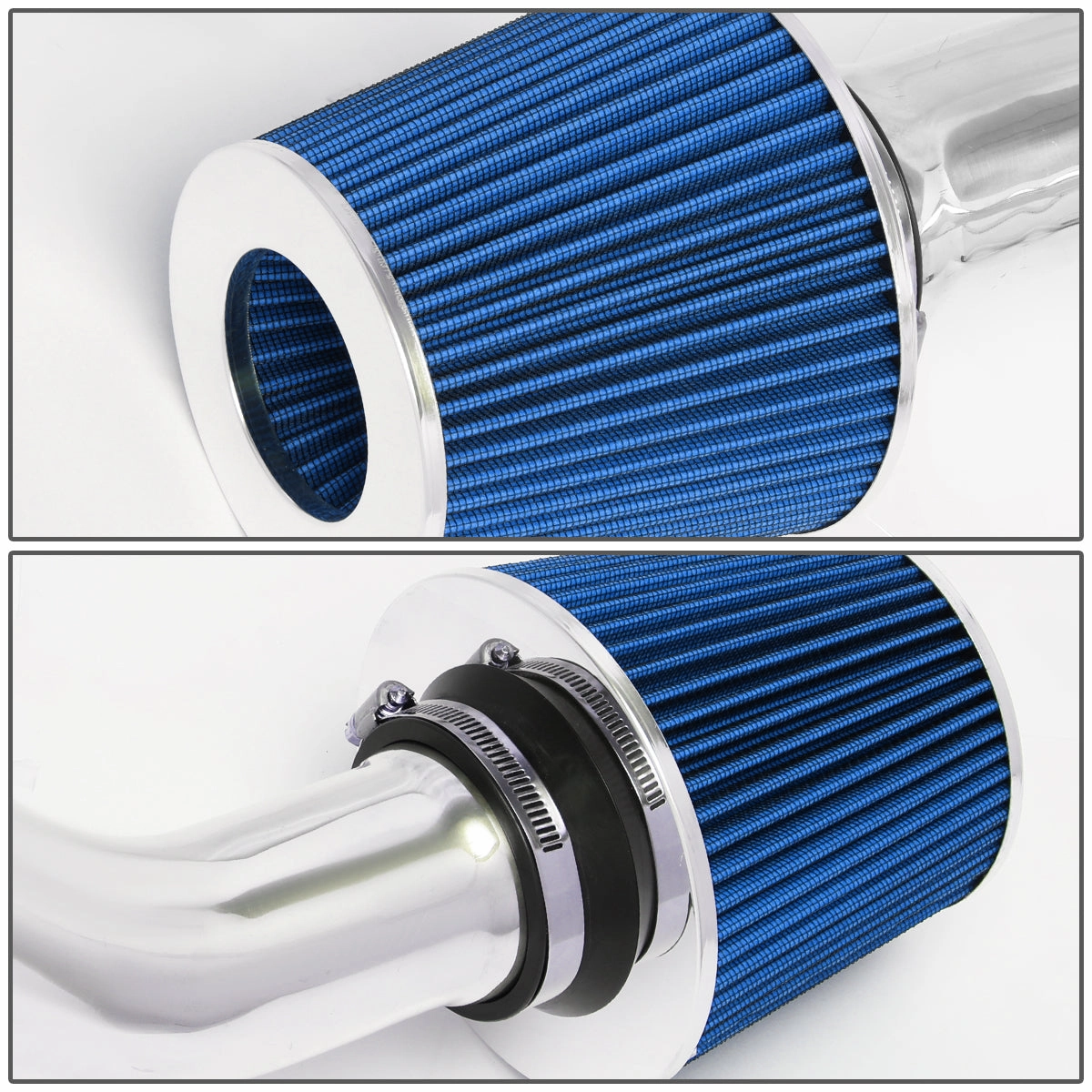 06-11 Mitsubishi Eclipse 2.4L Aluminum Cold Air Intake w/Blue Cone Filter