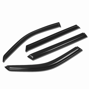 06-12 BMW 325XI 328I Wind Deflectors Window Visors Vent Rain Guard - Smoked - Acrylic - 4 Pcs