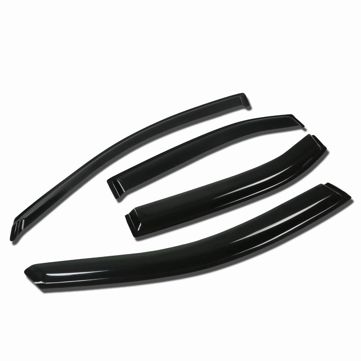 06-12 Ford Fusion Lincoln MKZ 06-10 Mercury Milan Tape-On Wind Deflectors Window Visors