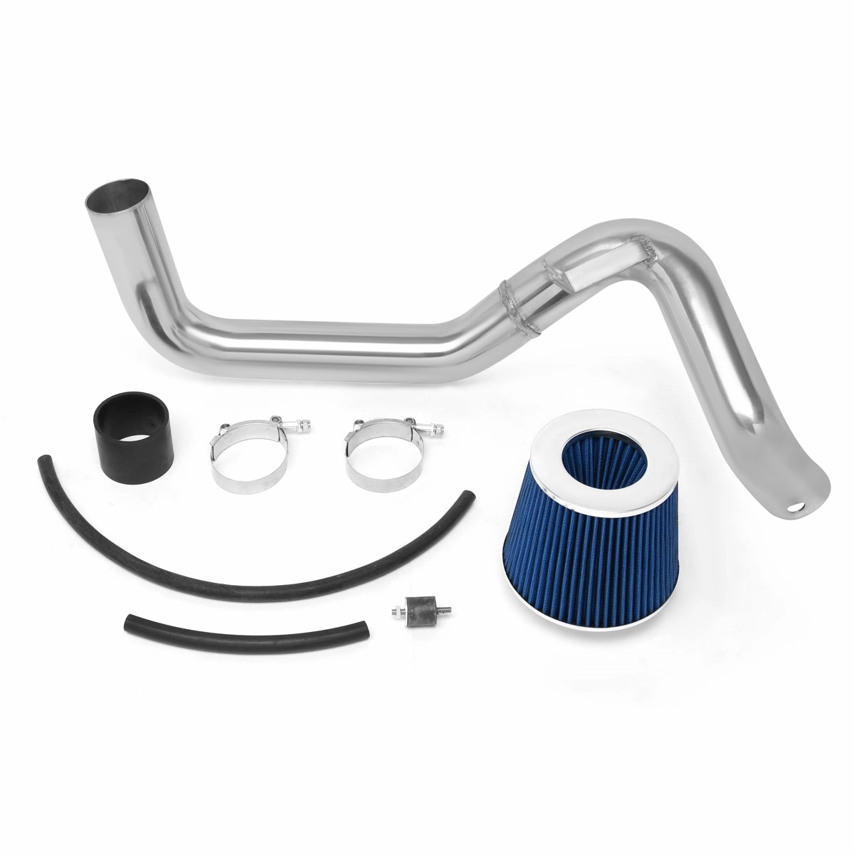 07-08 Honda Fit Aluminum Cold Air Intake w/Blue Cone Filter