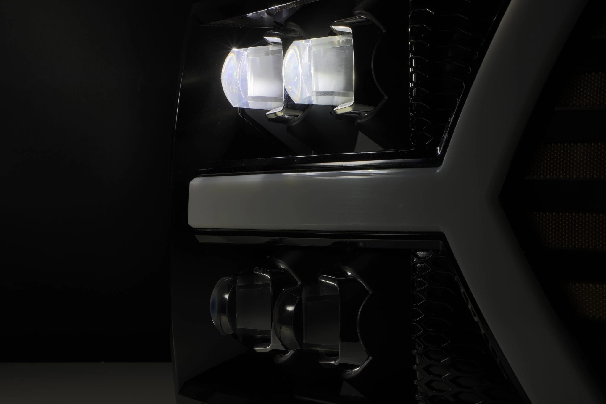 07-13 Chevrolet Silverado NOVA-Series LED Projector Headlights Black