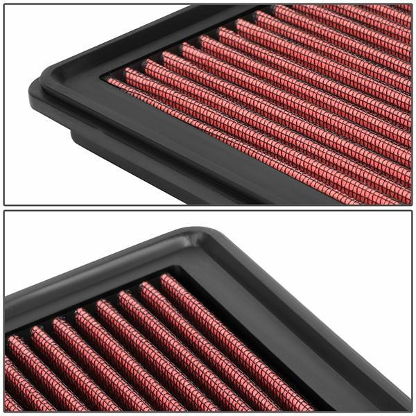 07-15 Lincoln MKZ 09-13 Mazda 6 3.5L 3.7L Drop-in Panel Air Filter - Red