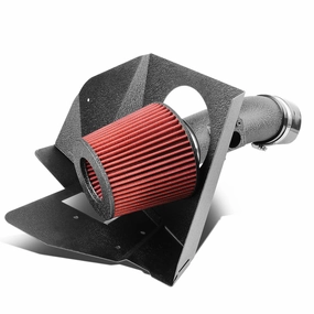 07-16 Toyota Camry Venza V6 Black Cold Air Intake w/Heat Shield Cone Filter