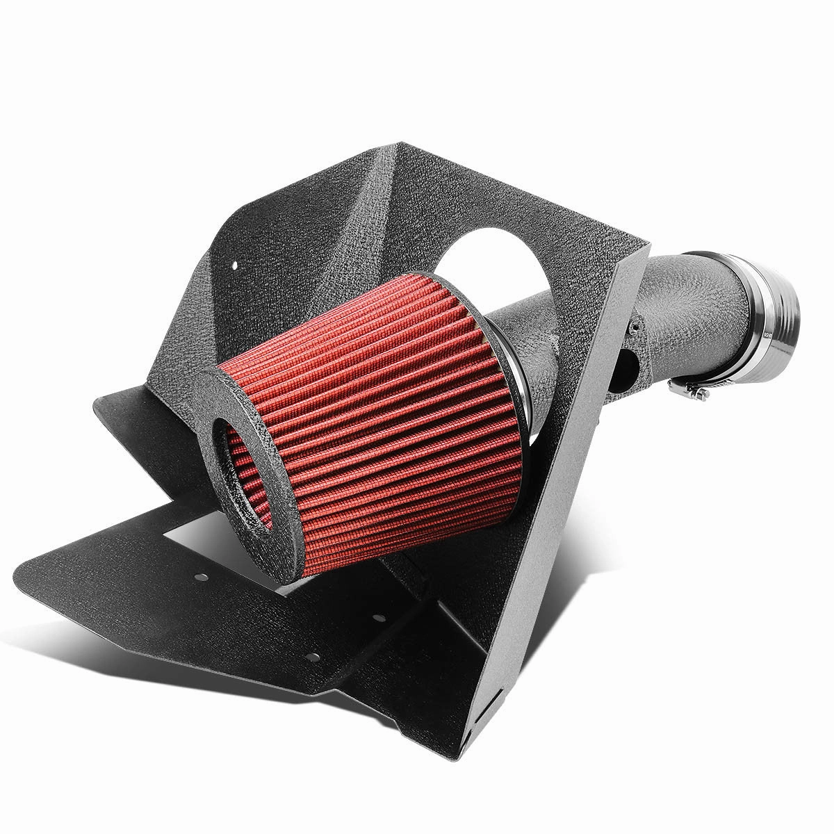 07-16 Toyota Camry Venza V6 Black Cold Air Intake w/Heat Shield Cone Filter