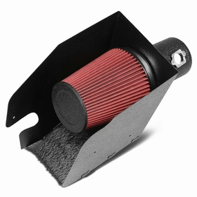 08-10 Ford F250 F350 F450 Super Duty 6.4L V8 Black Cold Air Intake w/Heat Shield Filter