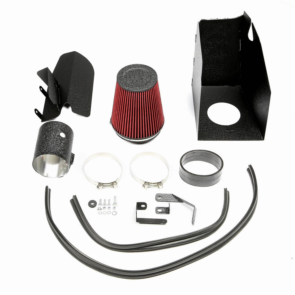 08-10 Ford F250 F350 F450 Super Duty 6.4L V8 Black Cold Air Intake w/Heat Shield Filter