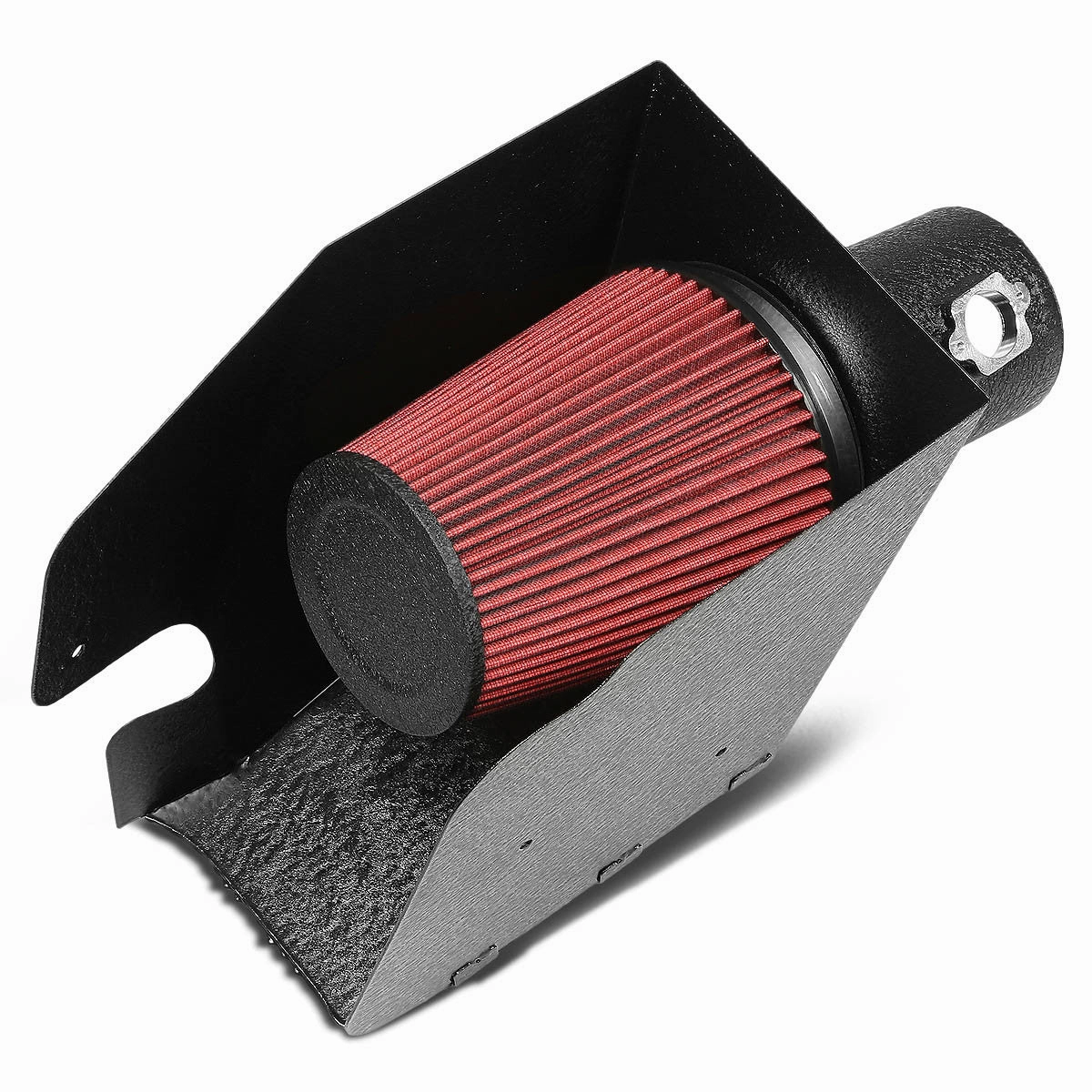 08-10 Ford F250 F350 F450 Super Duty 6.4L V8 Black Cold Air Intake w/Heat Shield Filter