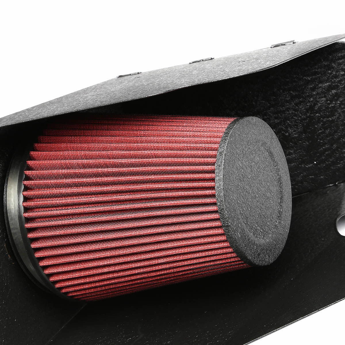 08-10 Ford F250 F350 F450 Super Duty 6.4L V8 Black Cold Air Intake w/Heat Shield Filter