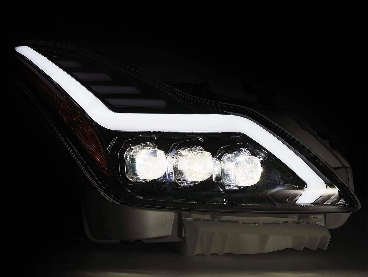 08-13 Infiniti G37/14-15 Q60 Coupe NOVA-Series LED Projector Headlights Jet Black