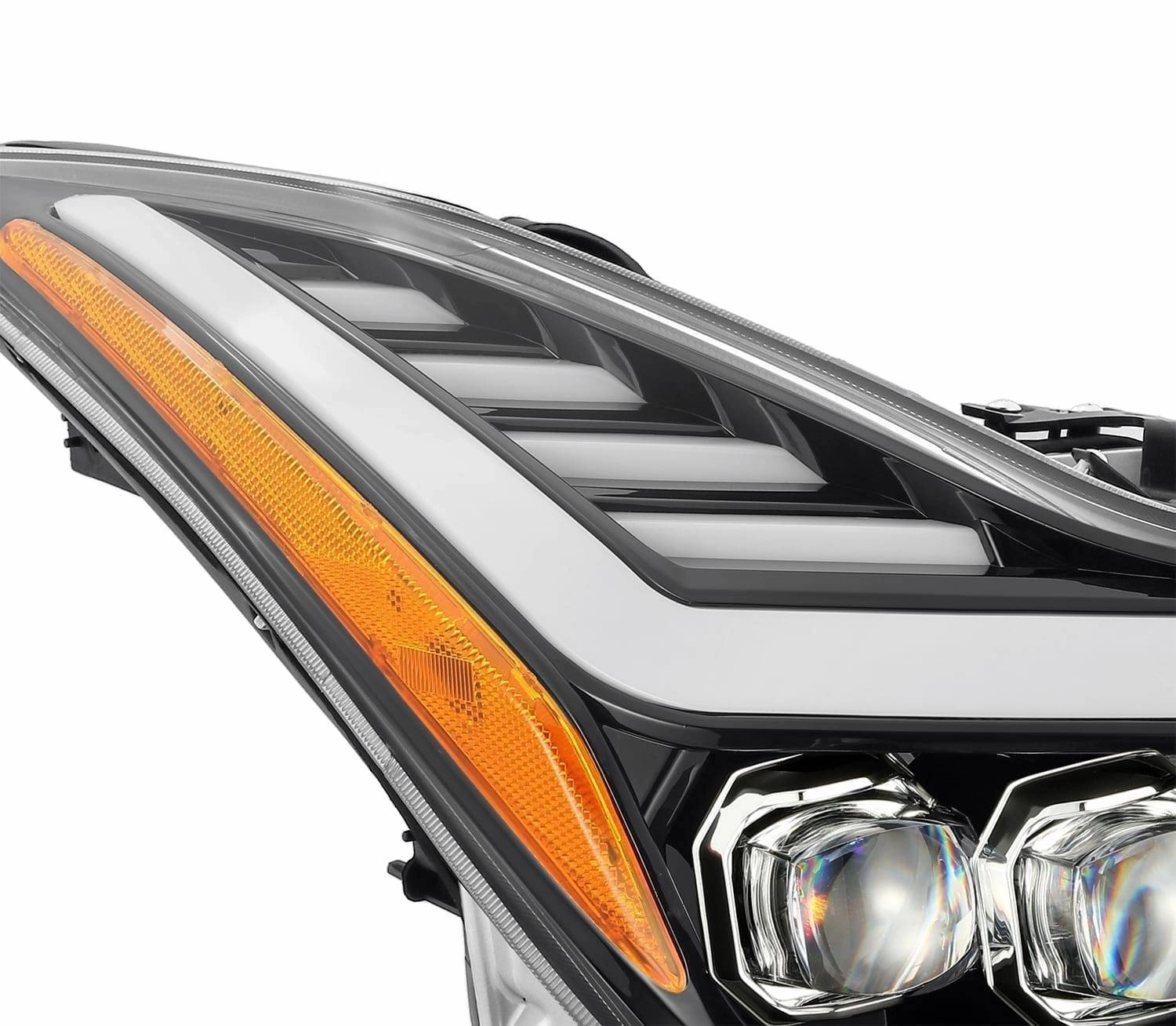 08-13 Infiniti G37/14-15 Q60 Coupe NOVA-Series LED Projector Headlights Jet Black