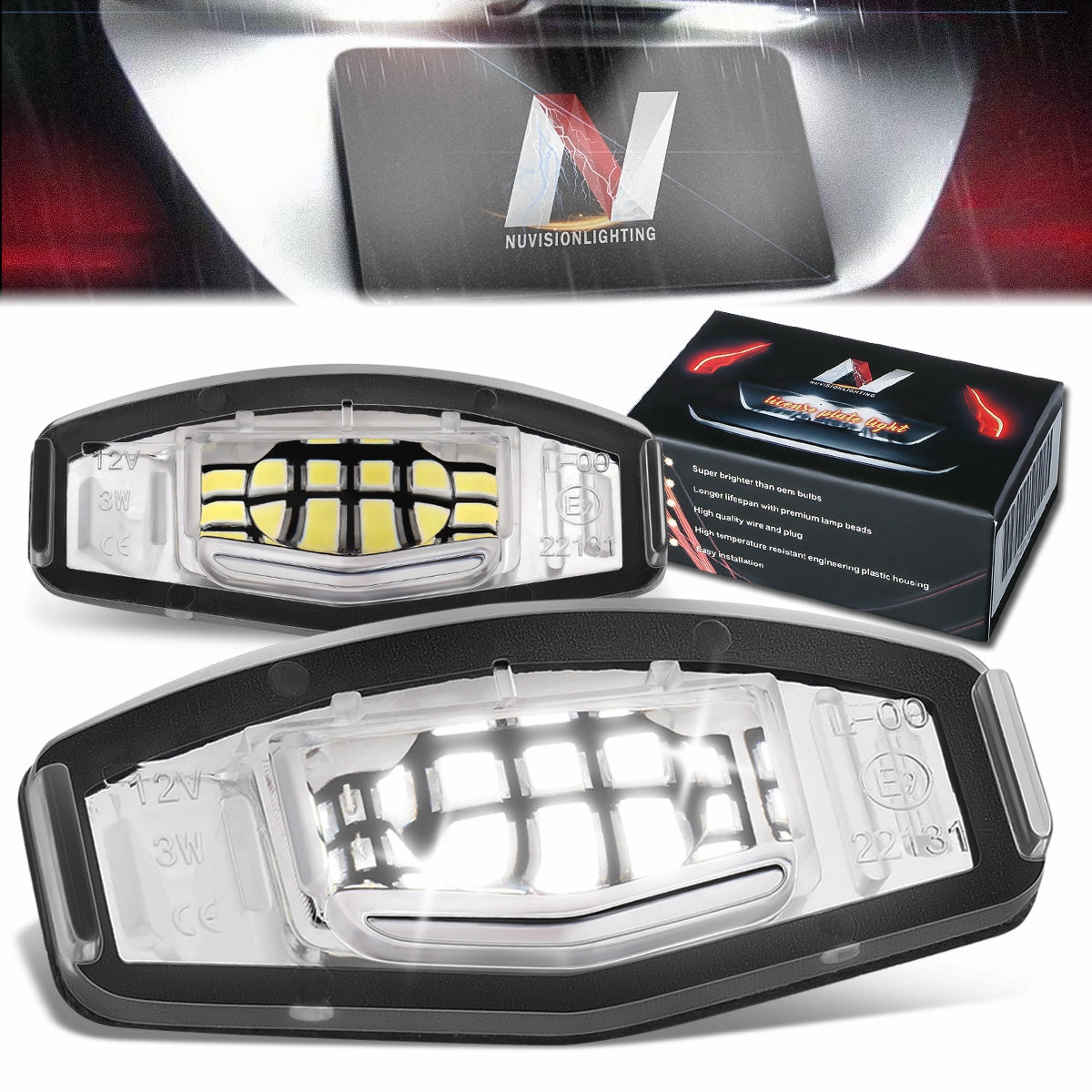 08-17 Honda Accord / 09-14 Acura TSX LED License Plate Lights