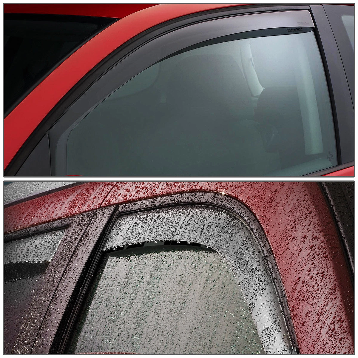 09-10 BMW 535i xDrive 06-07 530xi Tape On Window Visors Wind Deflectors - Acrylic
