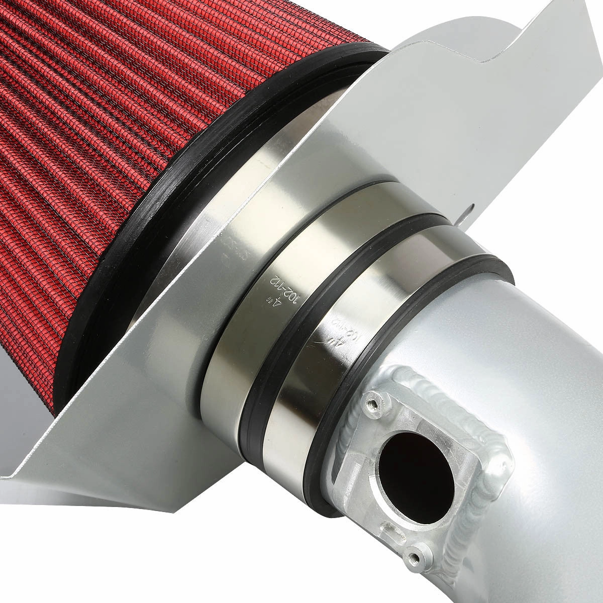 09-10 Cadillac CTS 6.2L V8 Aluminum Cold Air Intake w/Heat Shield Cone Filter