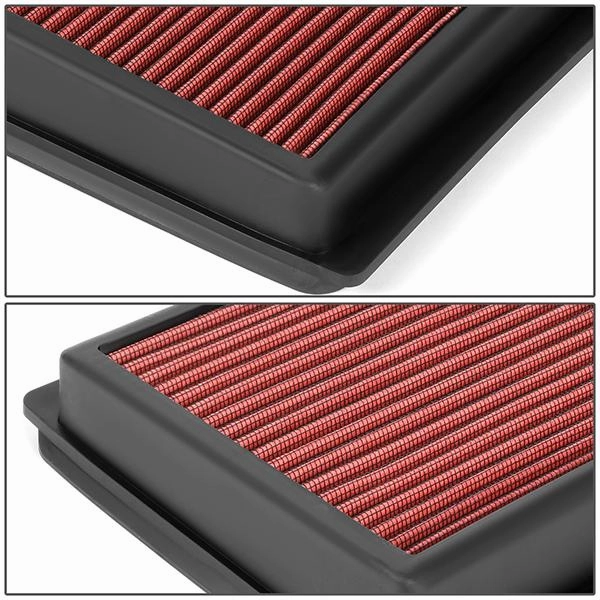 09-13 Infiniti M35 M37 14-19 Q70 Q70L Drop-in Panel Air Filter - Red