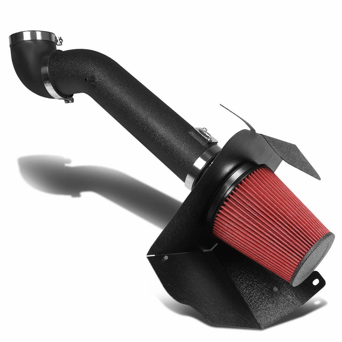 09-14 Chevy Silverado GMC Sierra 4.8L-6.2L Black Cold Air Intake w/Heat Shield Filter