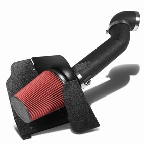 09-14 Chevy Silverado GMC Sierra 4.8L-6.2L Black Cold Air Intake w/Heat Shield Filter