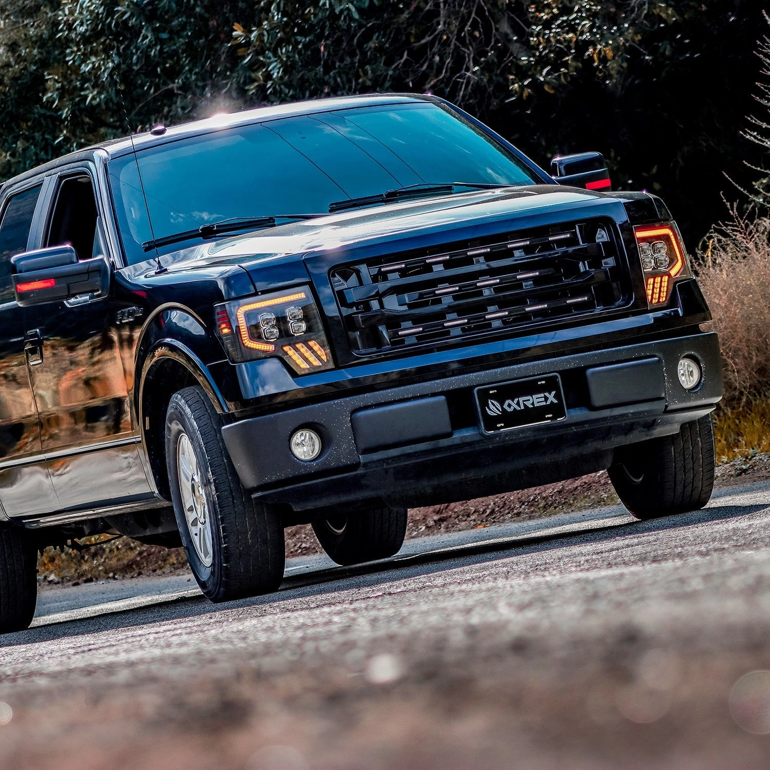 09-14 Ford F150 MKII NOVA-Series LED Projector Headlights Black