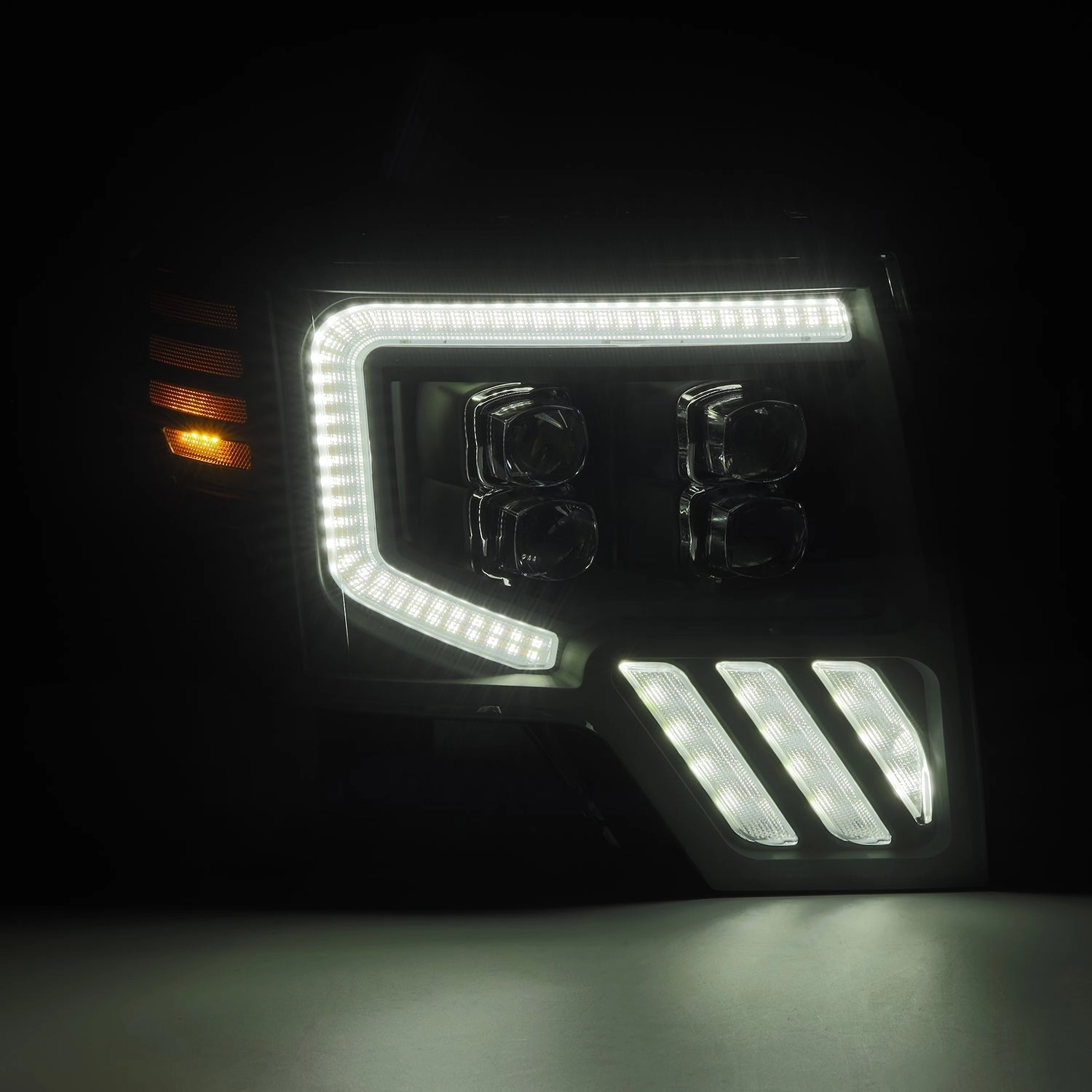 09-14 Ford F150 MKII NOVA-Series LED Projector Headlights Black