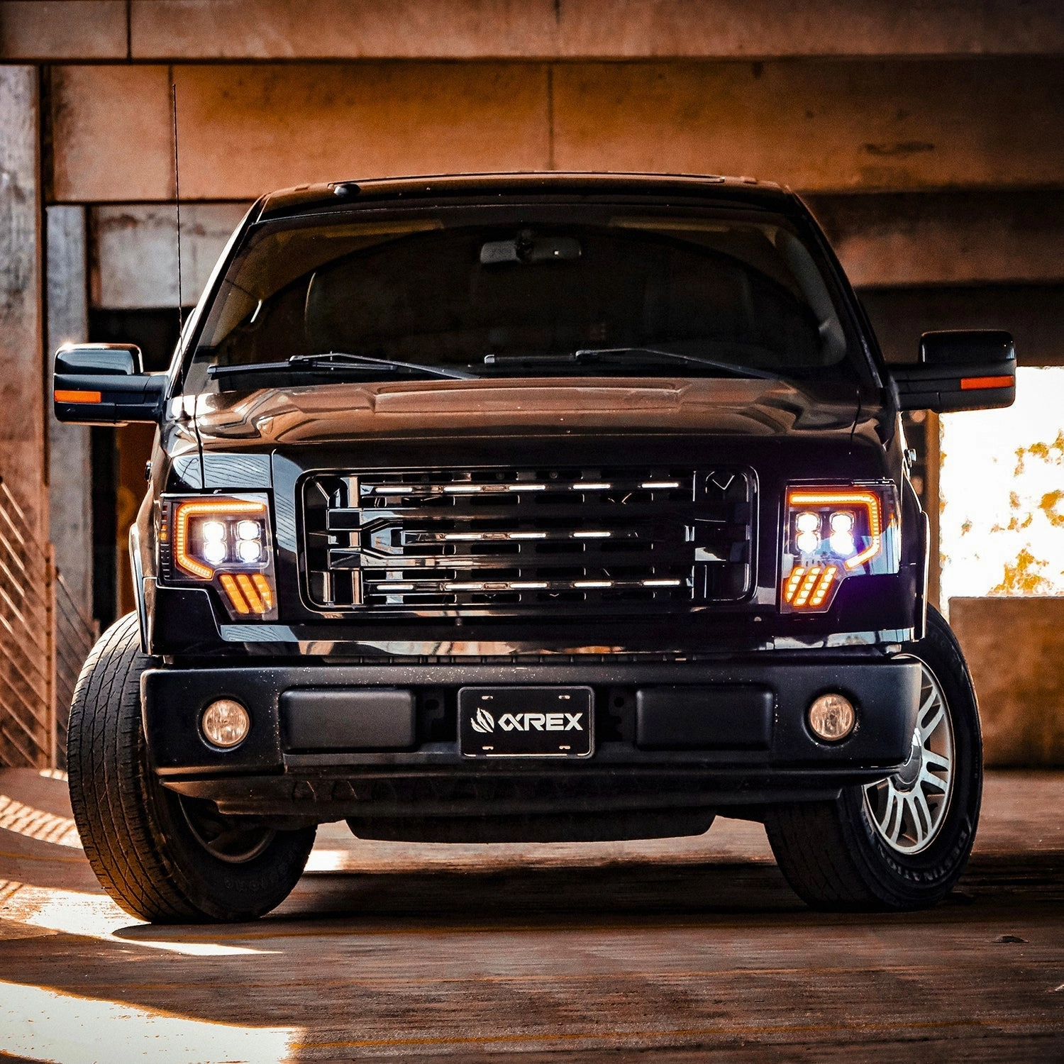 09-14 Ford F150 MKII NOVA-Series LED Projector Headlights Black