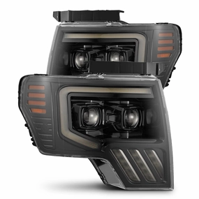 09-14 Ford F150 MKII PRO-Series Halogen Projector Headlights Alpha-Black