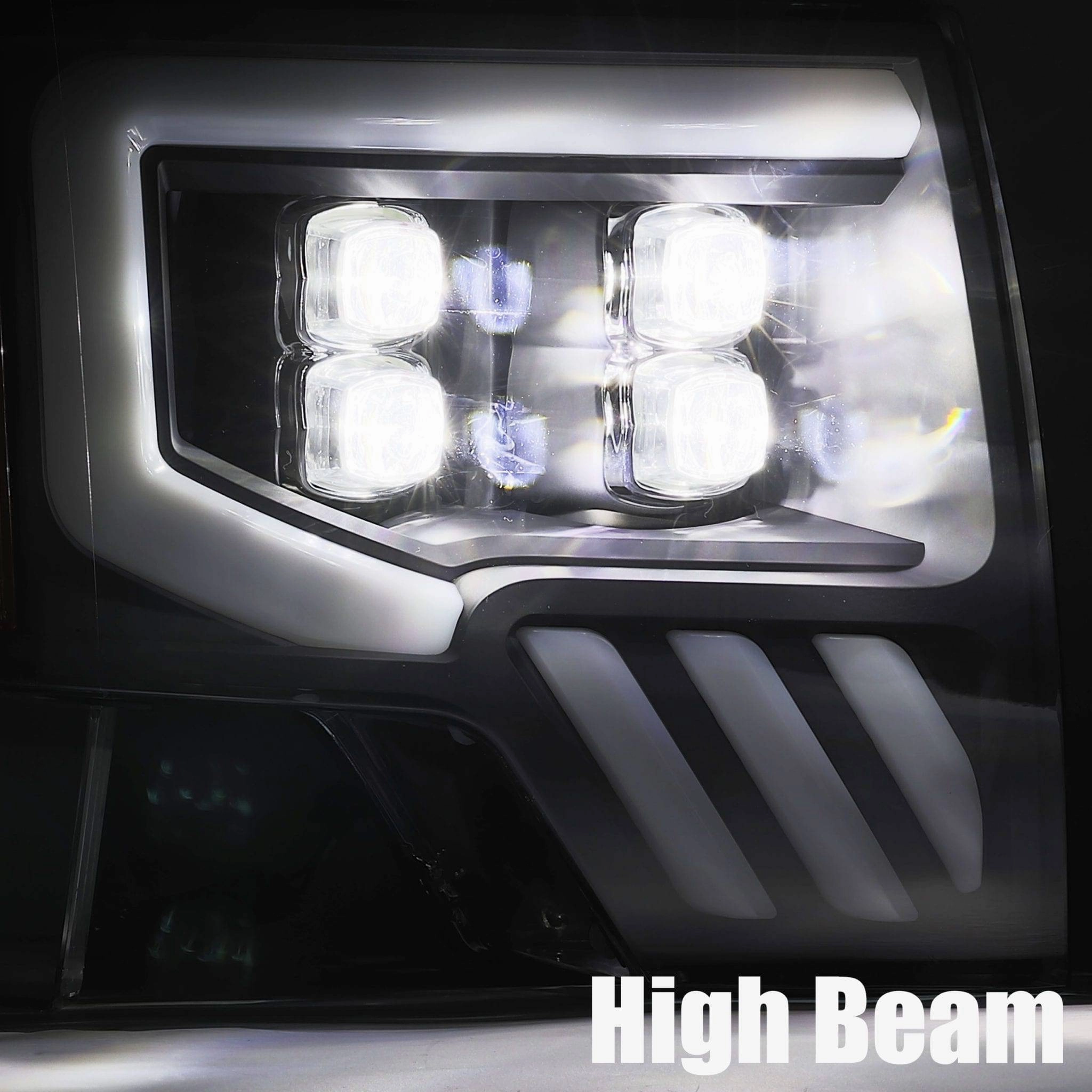 09-14 Ford F150 NOVA-Series LED Projector Headlights Jet Black
