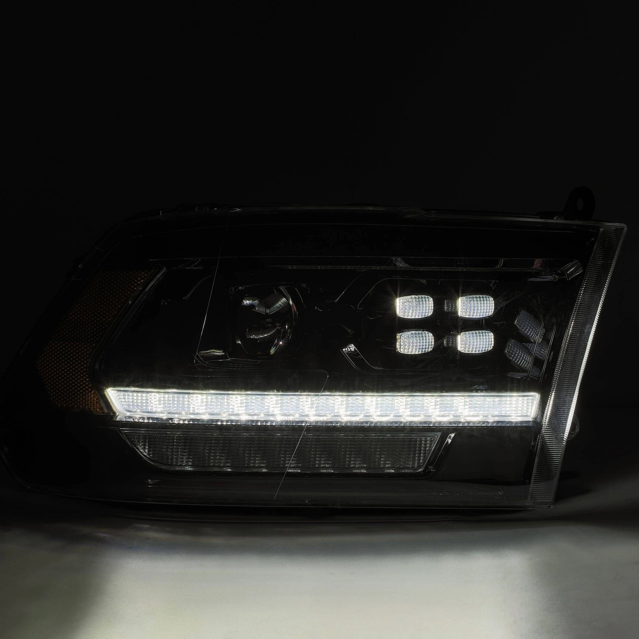 09-18 Ram Truck LUXX-Series (5th Gen 2500 Style) LED Projector Headlights Alpha-Black