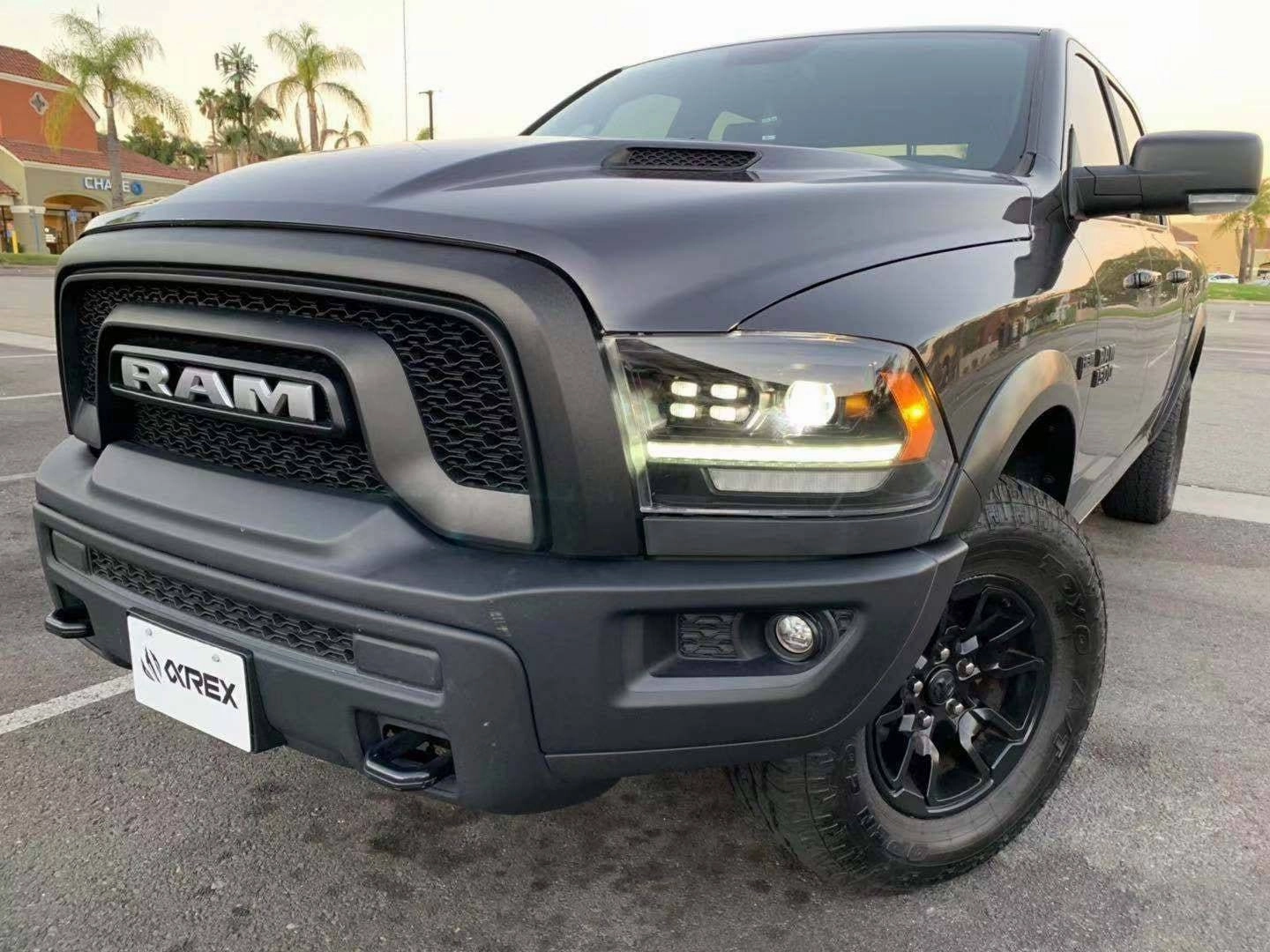 09-18 Ram Truck LUXX-Series (5th Gen 2500 Style) LED Projector Headlights Alpha-Black