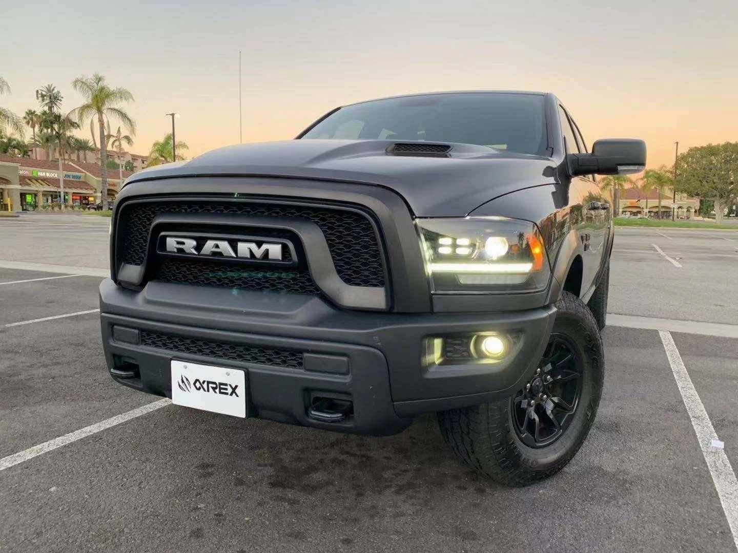 09-18 Ram Truck LUXX-Series (5th Gen 2500 Style) LED Projector Headlights Alpha-Black