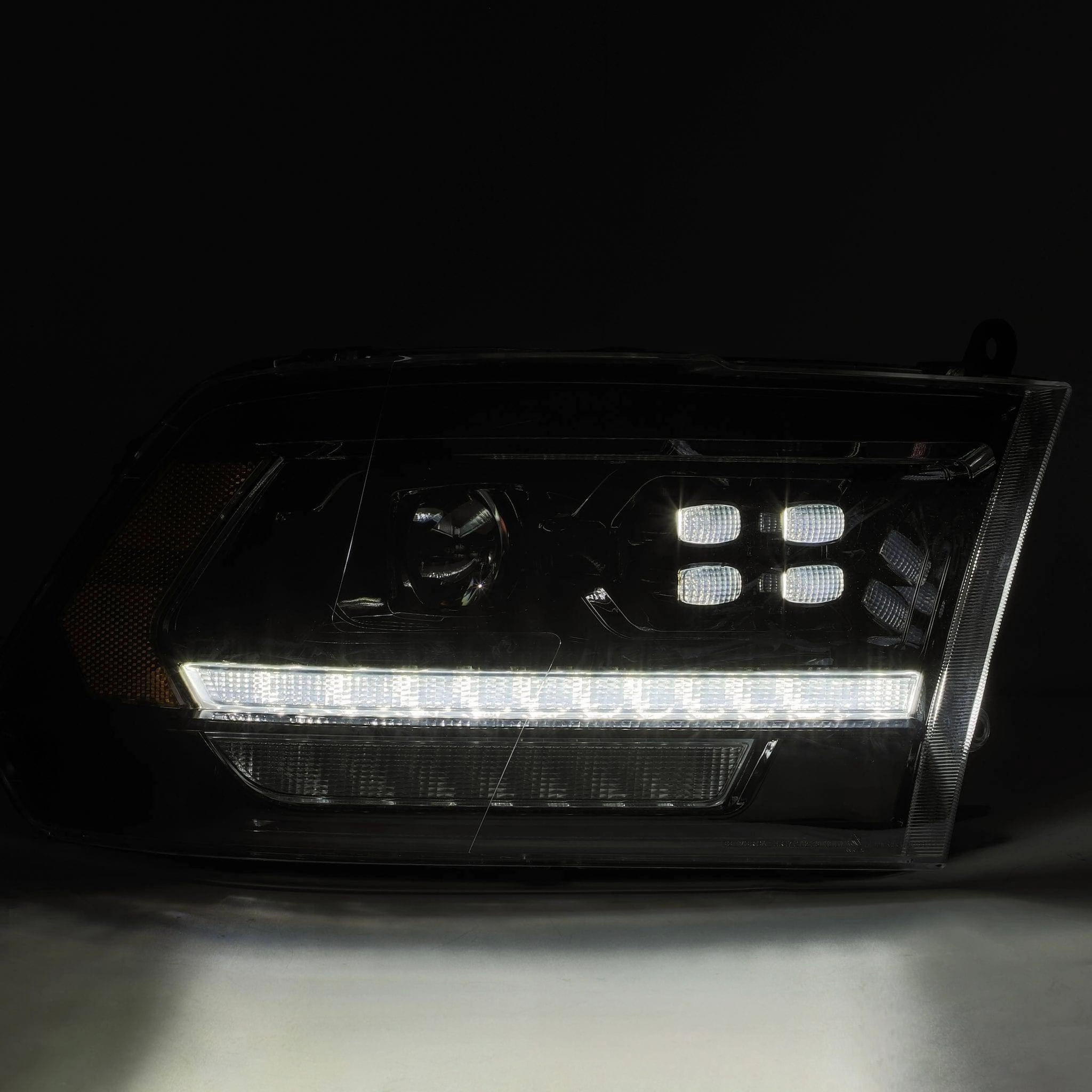 09-18 Ram Truck PRO-Series (5th Gen 2500 Style) Projector Headlights Alpha-Black